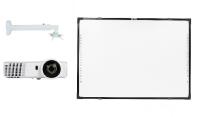 Интерактивный комплект IQBoard DVT TN082 + проектор Infocus INV30 + крепление для проектора Wize WTH87150