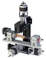 Конструктор модульных станков с ЧПУ UNIMAT CNC 5 в1 и с лазерным модулем, с корпусом и помпой