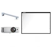 Интерактивный комплект IQBoard DVT T087 с проектором Optoma X309ST и креплением Wize WTH-140