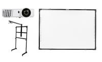 Интерактивный комплект IQBoard DVT TN082 + проектор Infocus INV30 + мобильная стойка STWP-06/1