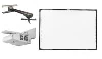 Интерактивный комплект IQBoard DVT TN082 + проектор NEC UM301X + крепление для проектора Wize Pro STP-30S