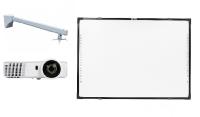 Интерактивный комплект IQBoard DVT TN082 + проектор Infocus INV30 + крепление для проектора Wize WTH-140