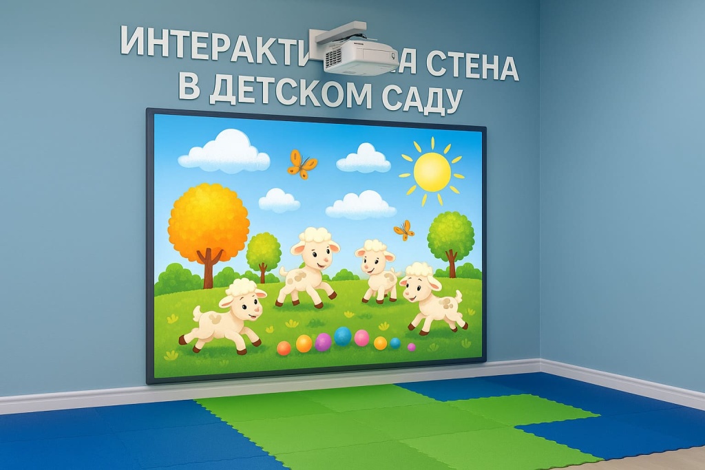 Интерактивная стена: логопедический кабинет ДОУ