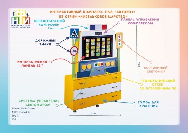 Интерактивный комплекс-тренажер НФИ «Автобот» из серии «Кисельковое царство»
