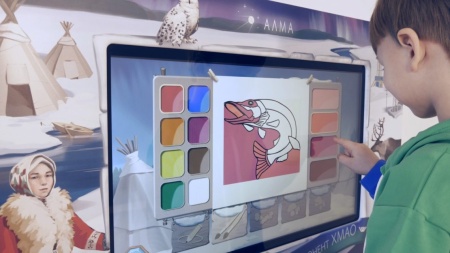 Интерактивная панель АЛМА "Региональный компонент ЯНАО" 43"