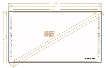 Интерактивная доска Classic Solution CS-IR-85Tu