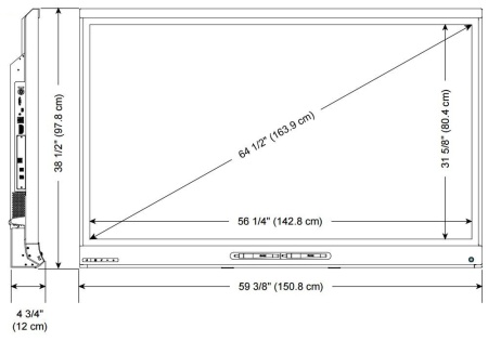 Интерактивная панель SMART kapp iQ 65 с функционалом маркерной доски и удаленным взаимодействием. Купить по лучшей цене