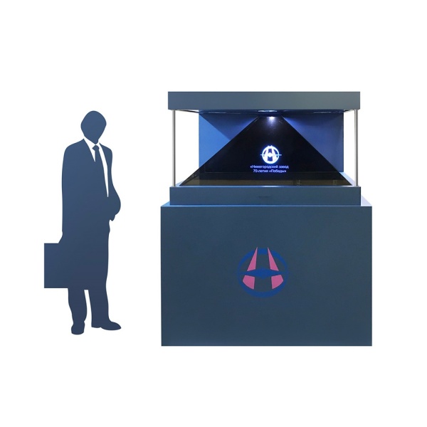 Голографическая 3D пирамида HighPyramide четырехсторонняя 43