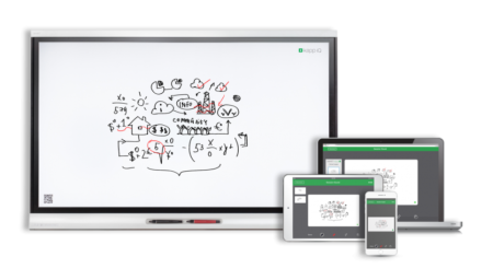 Интерактивная панель SMART kapp iQ 65 с функционалом маркерной доски и удаленным взаимодействием. Купить по лучшей цене