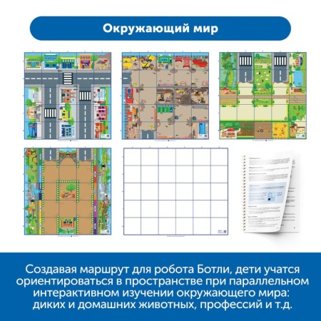 Комплект "Патриотическое воспитание" Learning Resources MS0037 Безэкранное программирование с Роботом Ботли с 10 тематическими полями
