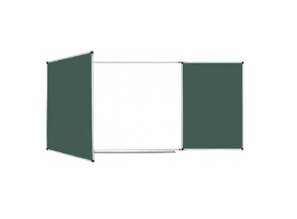 Трехсегментная интерактивная доска EdBoard 78DV с меловыми элементами (10 касаний)