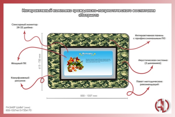 Интерактивная панель "AVK Патриот" 43" AV Kompleks