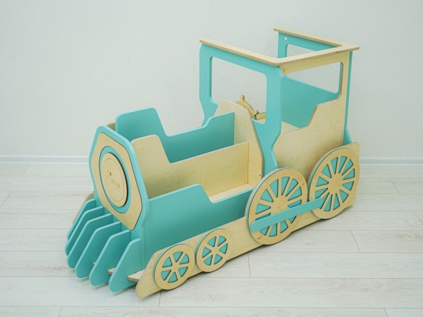 «Игровоз» - модульный органайзер в виде паровоза для детского сада АЛМА