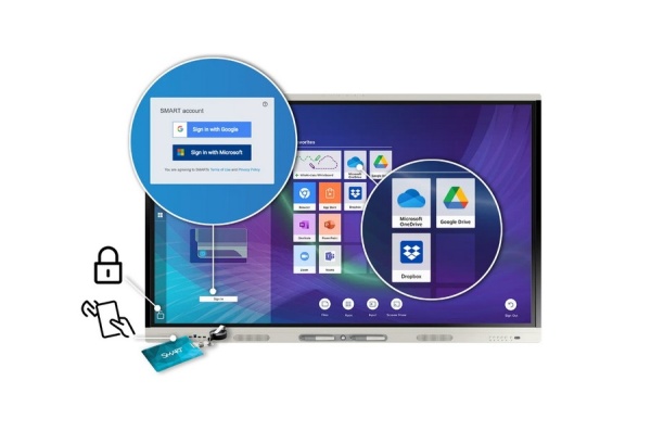 Интерактивная панель SMART SBID-MX255-V5 (в составе интерактивной панели SBID-MX055-V5) с ПО SMART Notebook