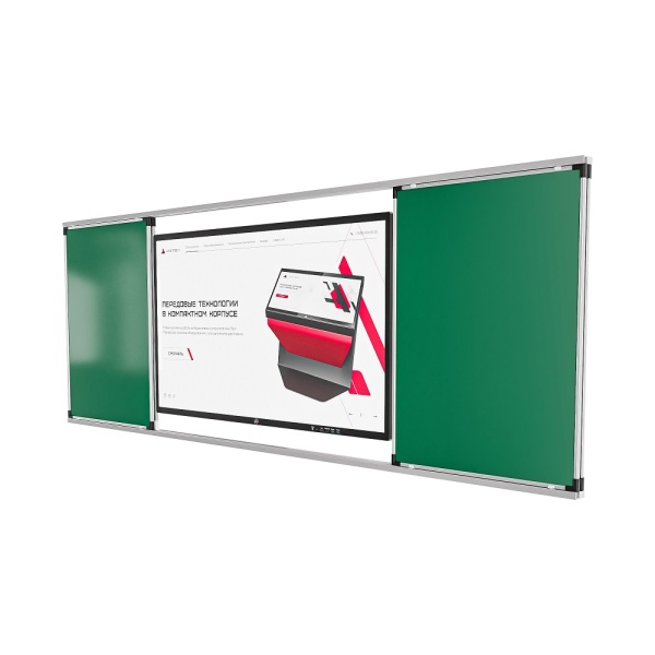 Интерактивный комплекс с рельсовой системой AxeTech Move 75" Medium
